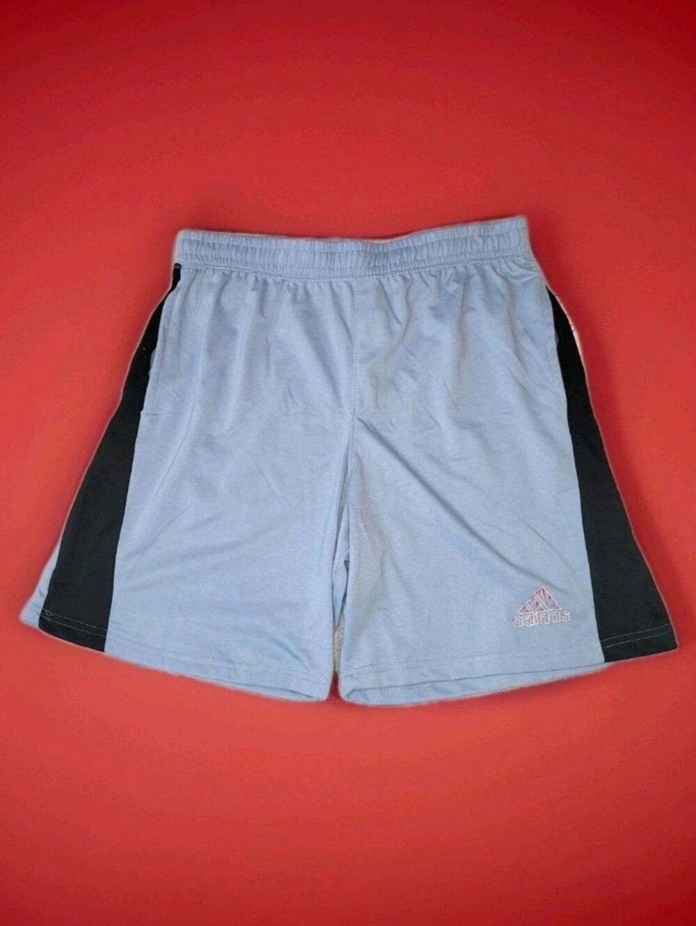 Adidas Mens 2XL Performance Athletic Shorts Logo Blue & Black IL7498 Athleisure
